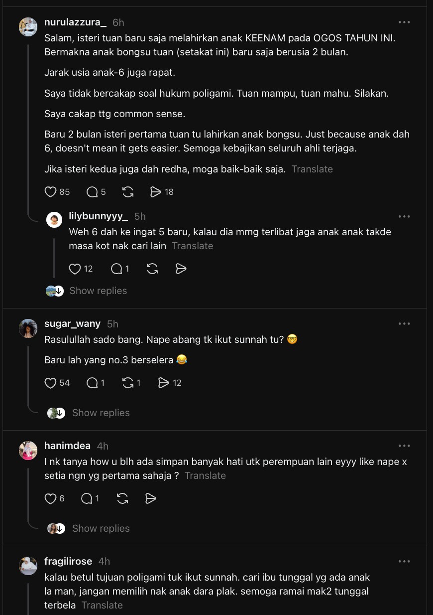 Image from: “Anak Ke-6 Baru Lahir Ogos, Fokus Yang Tu Dulu” – Pendakwah Aiman Banna Cari Isteri Ke-3, Isteri Turut Iklan Pencarian Namun Dikecam