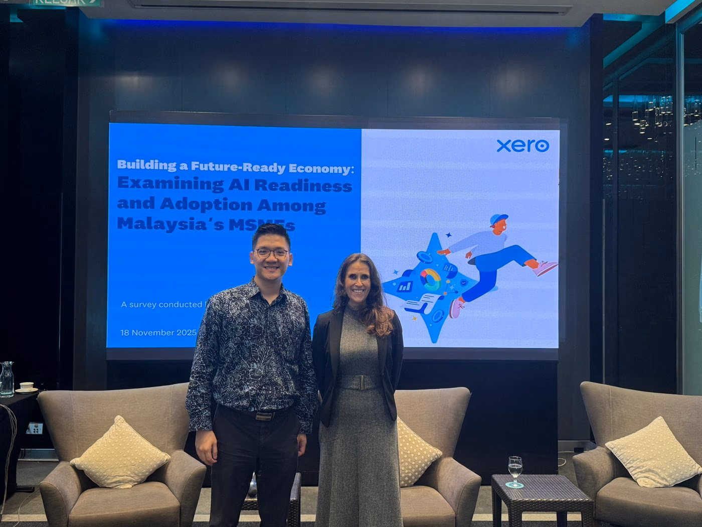Slide from Xero's AI readiness and adoption survey of Malaysia's MSMEs