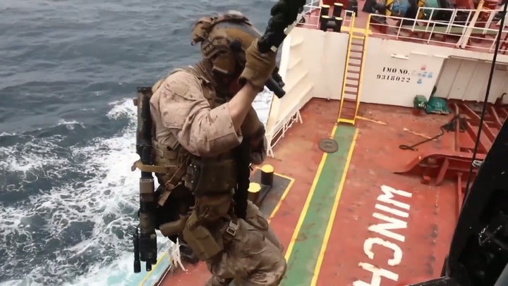 Image from: Iran-US war latest: Tehran threatens retaliation after accusing Ukraine of missile strike on tanker in Caspian Sea