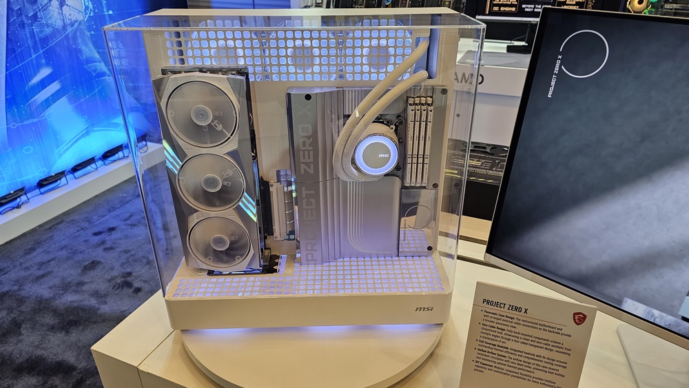 MSI shows off cable-free panoramic PC at CES 2025 — Project Zero X uses ...