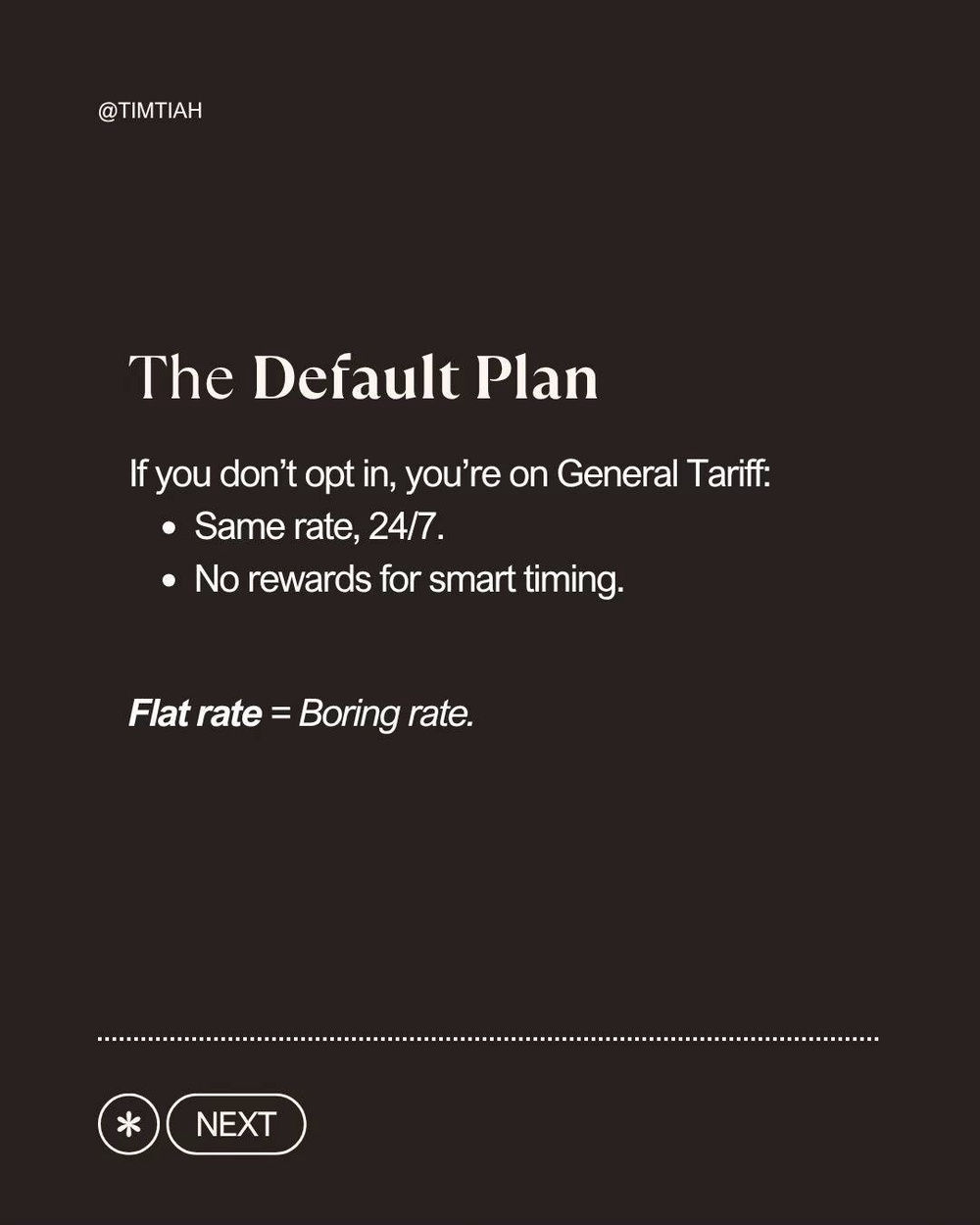 Image from: TNB actually charges different rates depending on what time you switch things on
