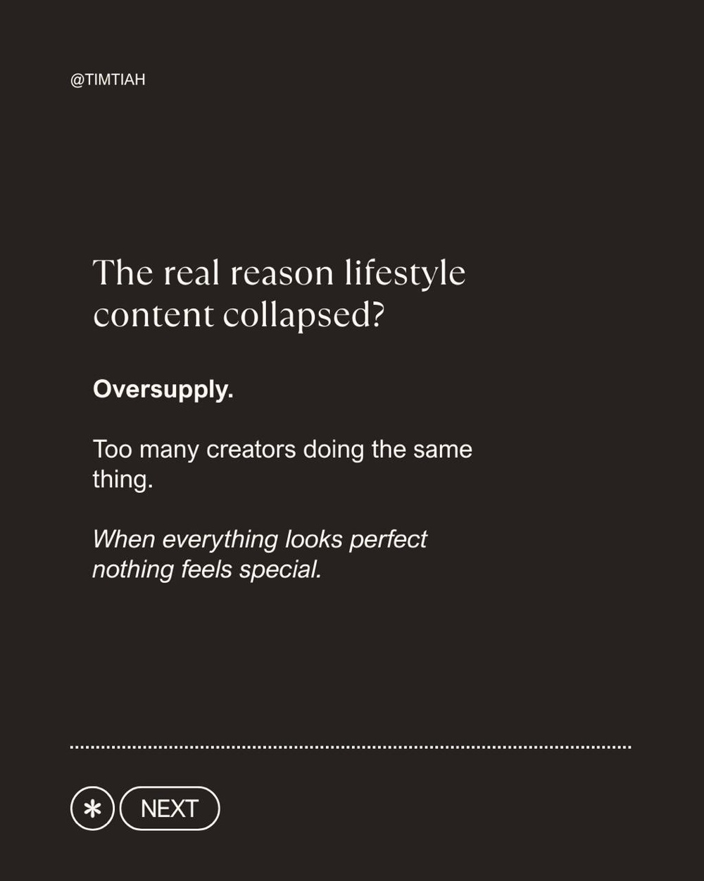 Image from: The lifestyle influencer is dead