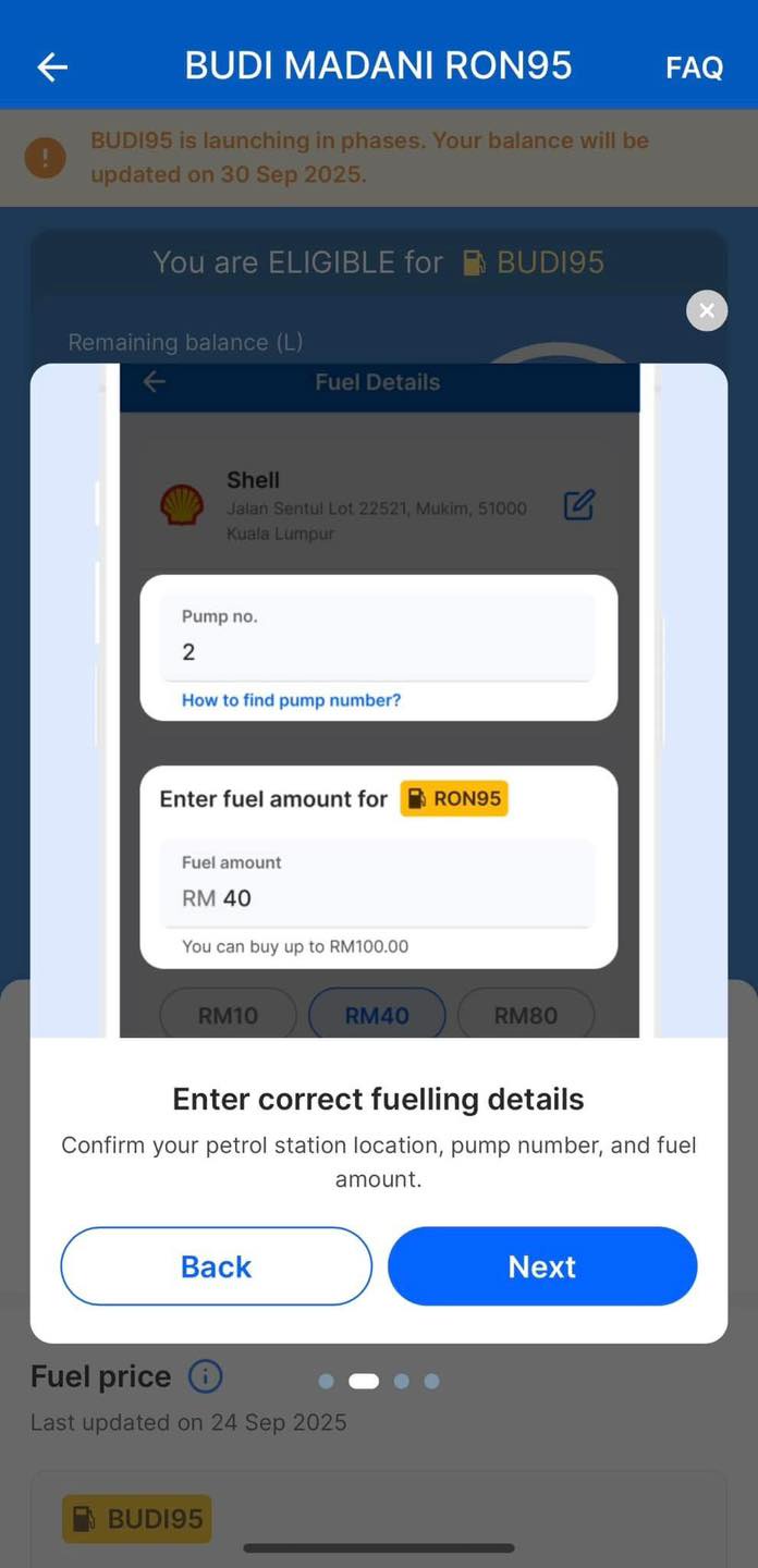 Image from: EASY way to Claim BUDI MADANI RON95 via TNG eWallet #DemiMalaysia