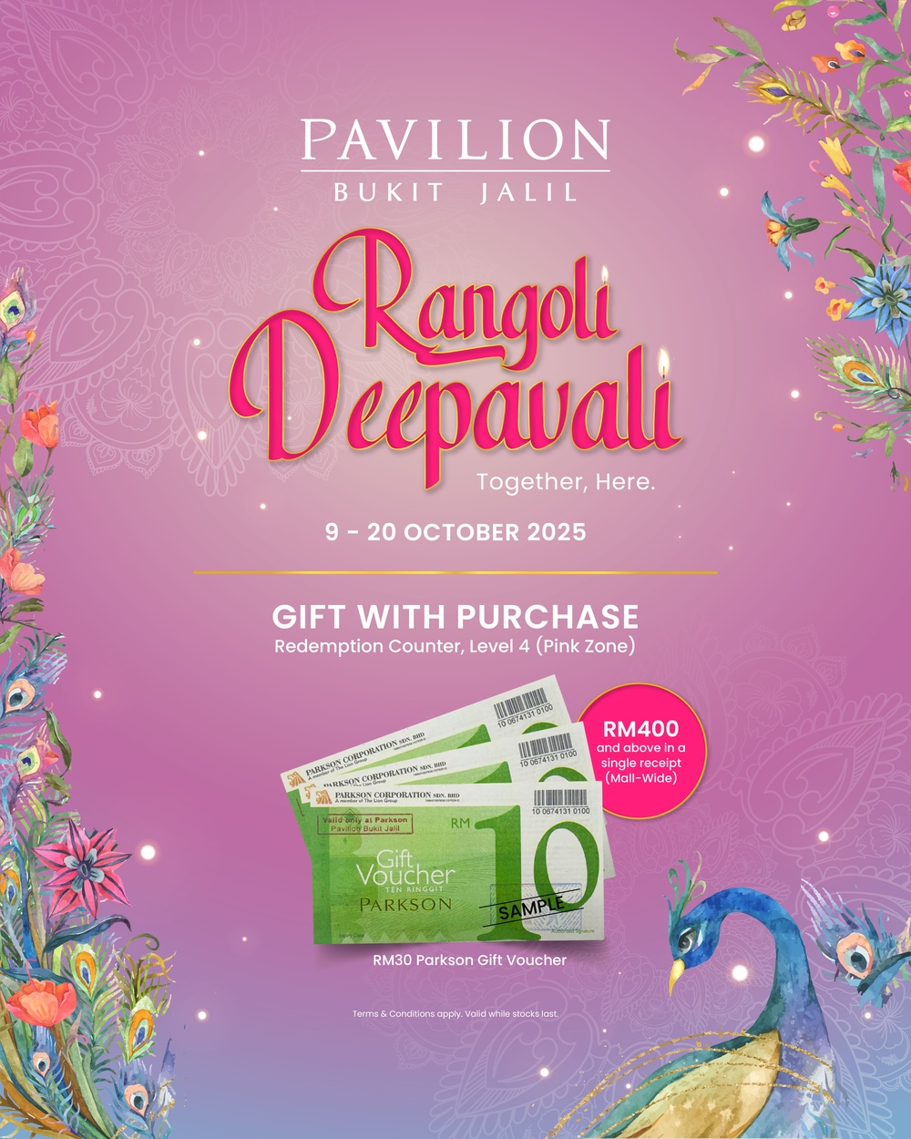 Image from: Celebrate The Spirit Of Rangoli Deepavali Together, Here At Pavilion Bukit Jalil