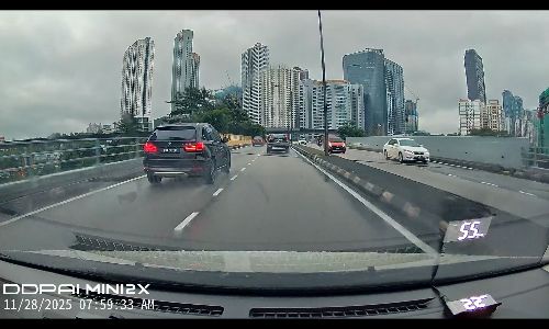 Dashcam captures a Mercedes losing control and crashing into the ...
