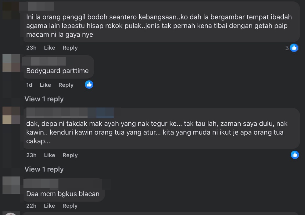 Image from: “Disrespectful!" – Malaysian couple's Ipoh Chinese temple wedding photoshoot draws flak over smoking groom & groomsmen