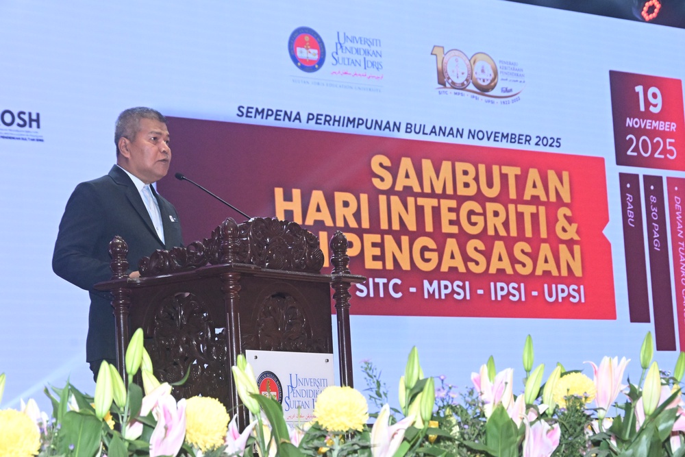 Image from: UPSI lancar lima inisiatif integriti perkukuh tadbir urus universiti