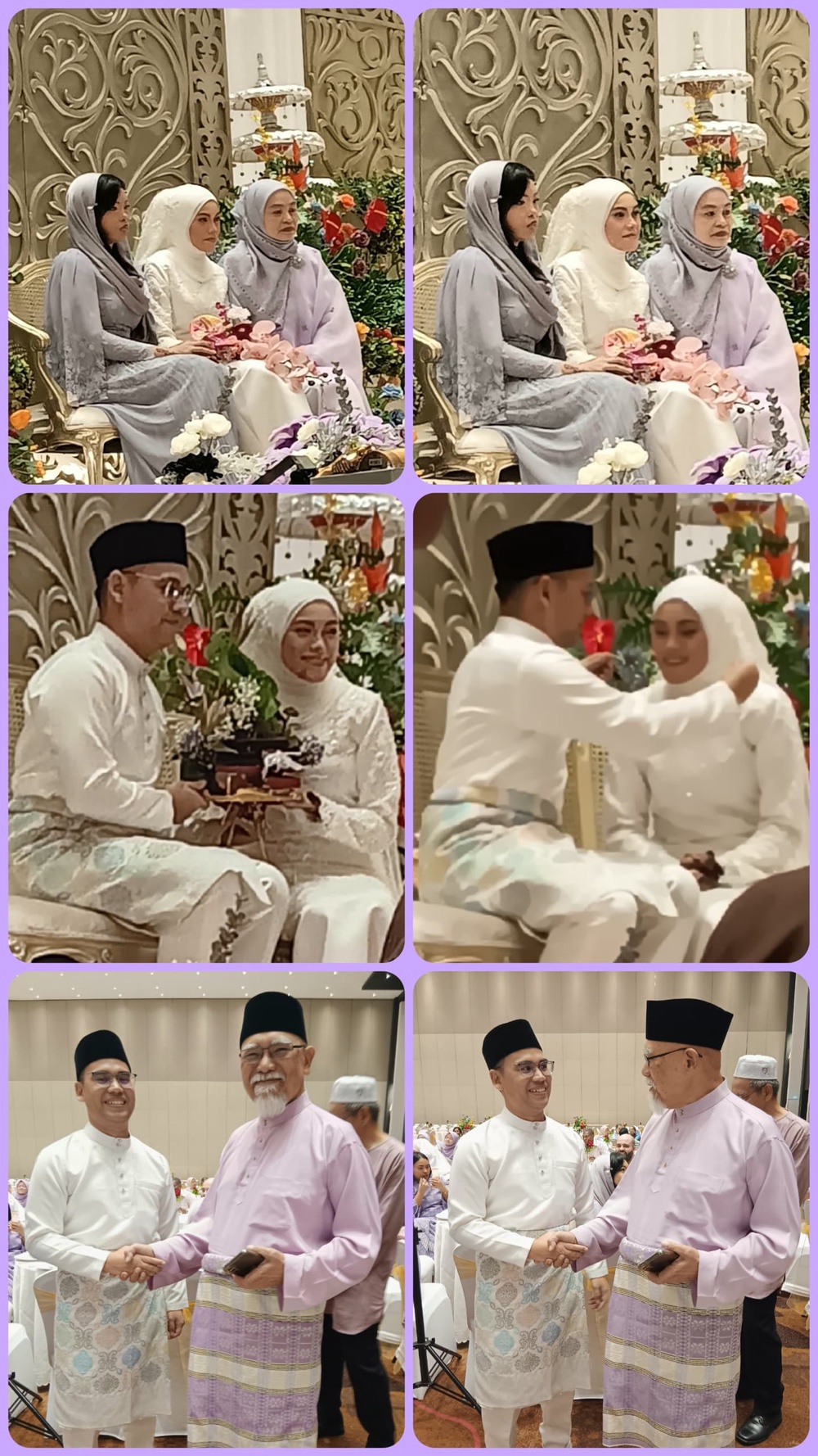 Image from: Traditional Malay Wedding-theme reception reveled in the intricate customs that unite a bride & groom and their families