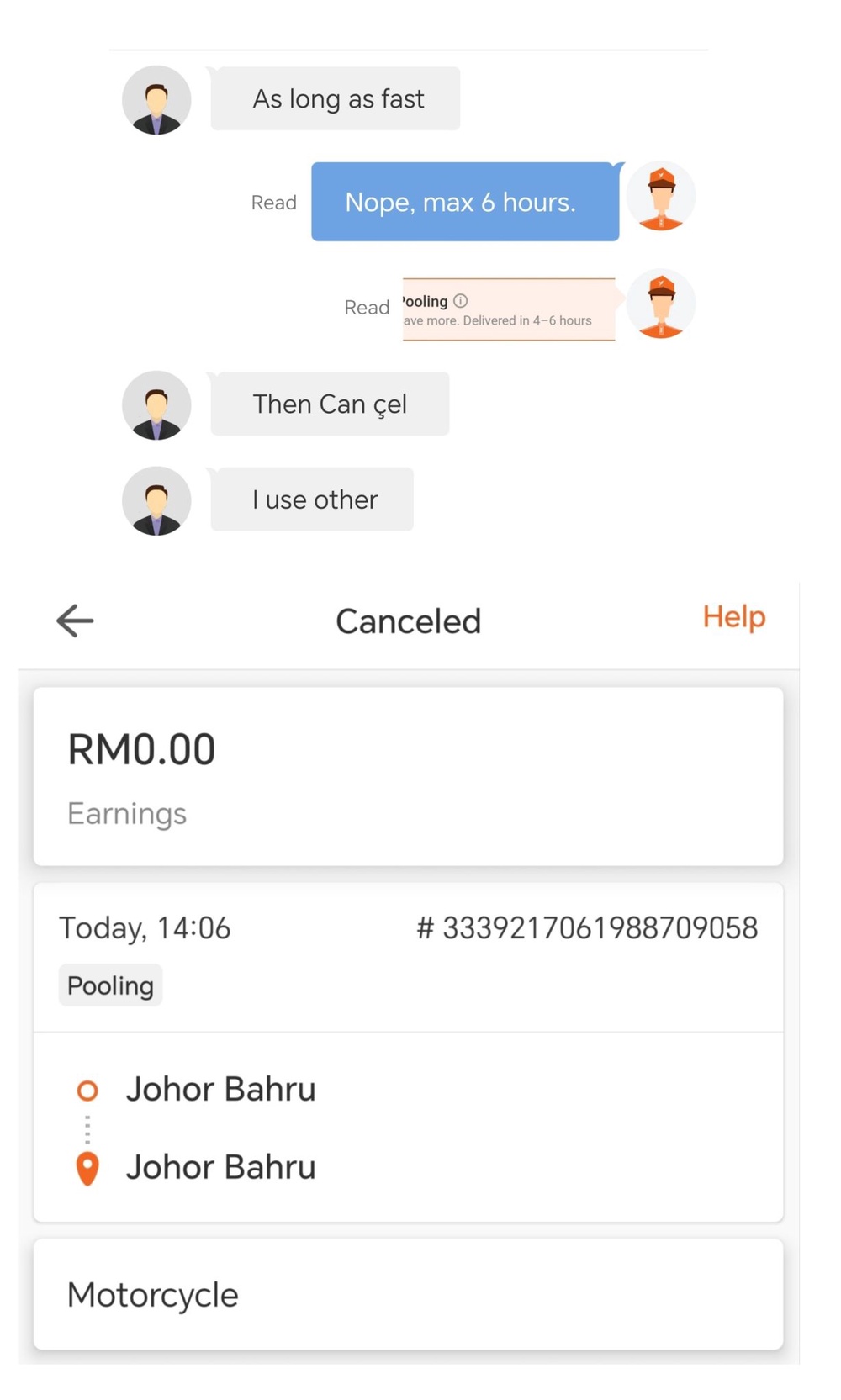 Image from: Grab transport too expensive? Malaysians attempting to use Lalamove like Grab!