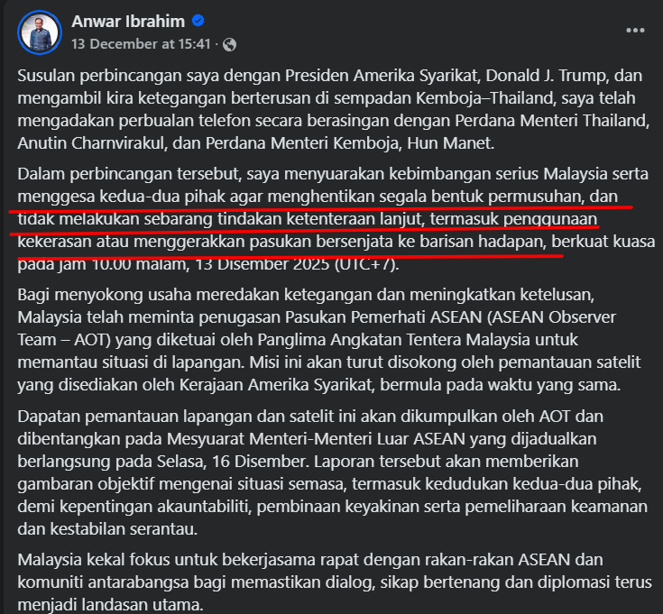Image from: Episod Anwar–Thailand–Kemboja Mencalar Reputasi Diplomasi Malaysia
