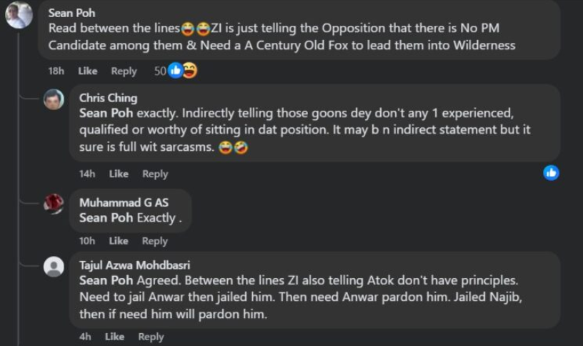 Image from: Mahathir as PM for the Third Time! Critics Call Zaid's Proposal Absurd, Sarcastic or ‘Medication-Induced'