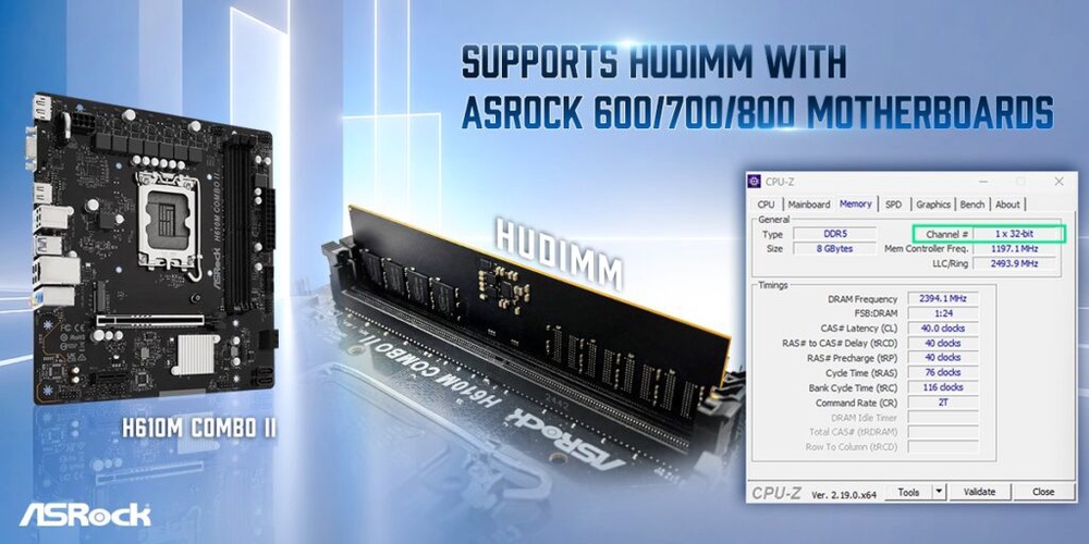 Motherboard Makers Pitches HUDIMM RAM With Half The Memory Capacity Per Module To Save Costs