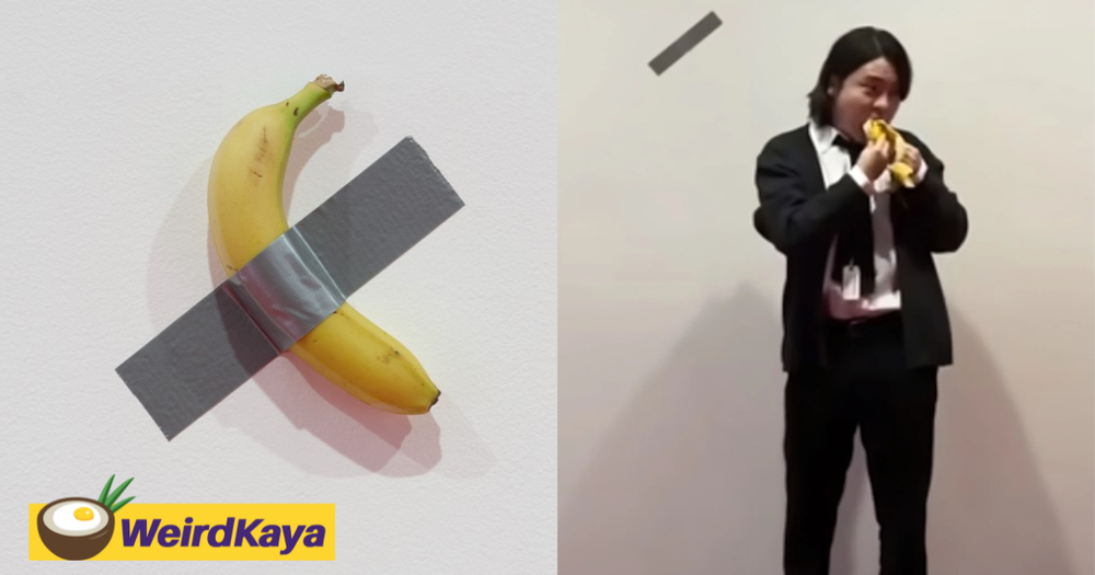 South Korean Student Eats RM535K Banana Artwork Taped To Wall, Said He ...