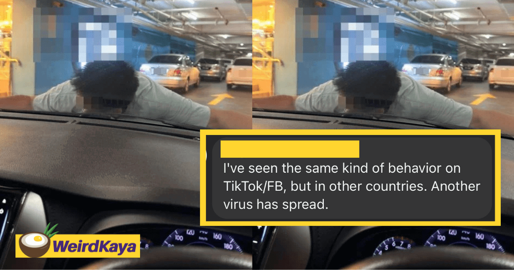 Man Seen Faking Accidents By Lying On Top Of Car Bonnets At Penang Mall