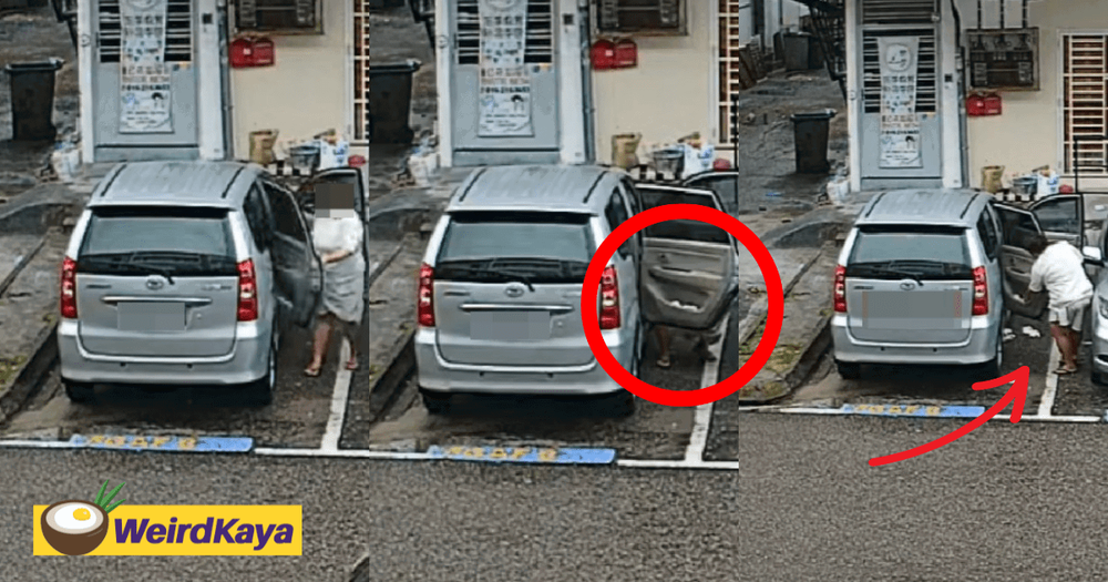 M sian Woman Allegedly Caught Peeing At Parking Lot Used Car Door As m-sian-woman-allegedly-caught-peeing-at-parking-lot-used-car-door-as