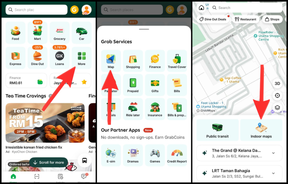 how to use the indoor maps 