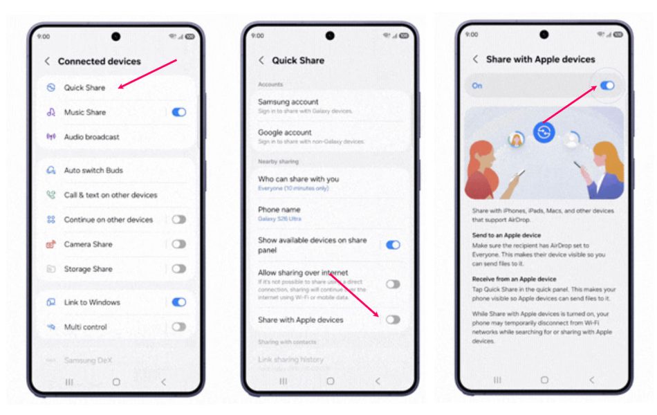 Image from: Oppo Find X9 Ultra dan Vivo X300 Ultra Kini Boleh Menghantar Fail Menggunakan Apple AirDrop