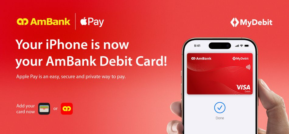 Image from: AmBank Dan PayNet Perkenal Sokongan Apple Pay Melalui Rangkaian MyDebit