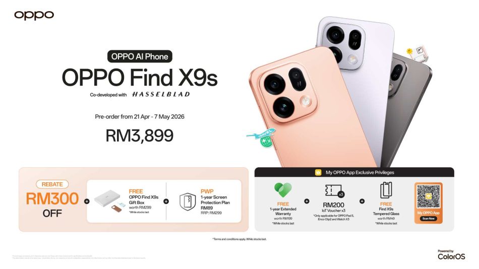 Image from: Oppo Find X9s Bersama Kamera Hasselblad Dan Bateri 7025mAh Turut Diperkenalkan Pada Harga RM3899