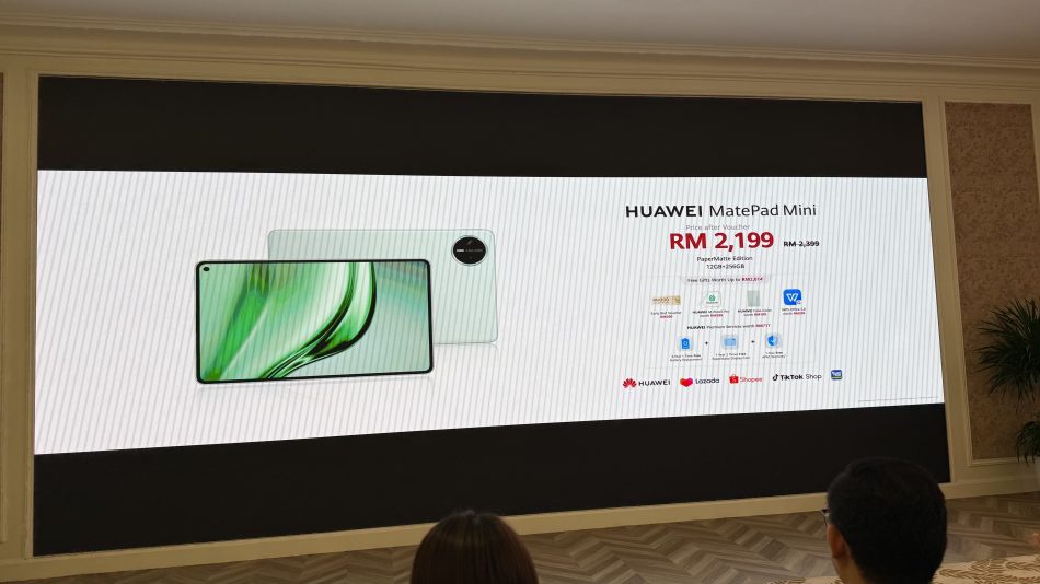 Image from: Huawei MatePad Mini Dijual Pada Harga Bermula RM2199 – Skrin 8.8″ OLED PaperMatte, Bateri 6400 mAh