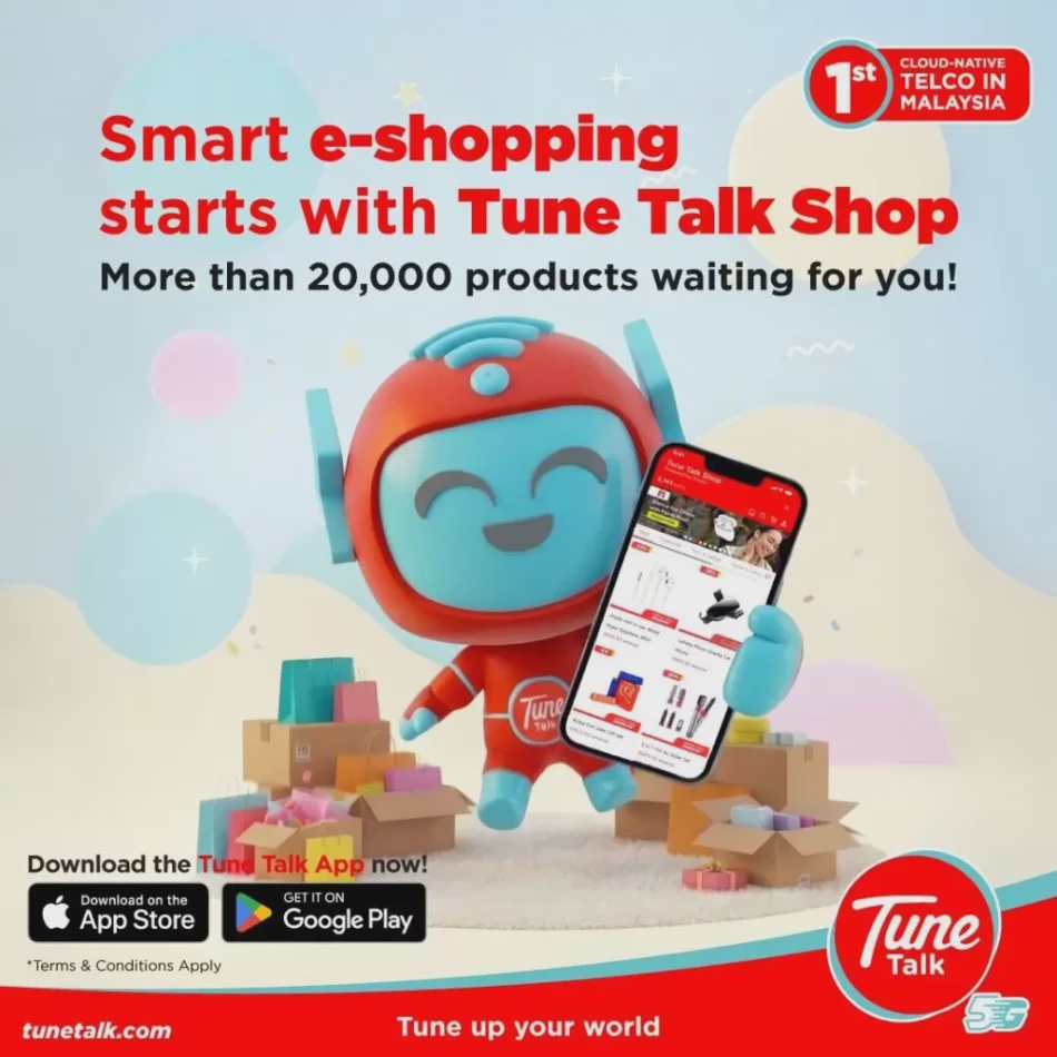 Image from: Tune Talk Perkenalkan Tune Talk Shop – Platform E-Dagang Sehenti Dalam Aplikasi