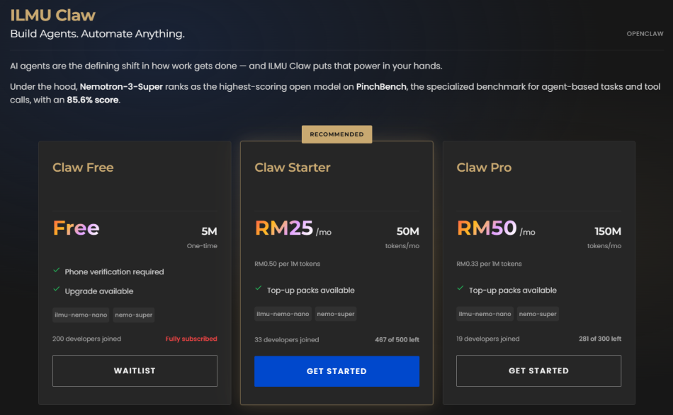 Image from: YTL AI Melancarkan ILMU Claw – Enjin Pembangunan Teknologi Agentik AI Tempatan