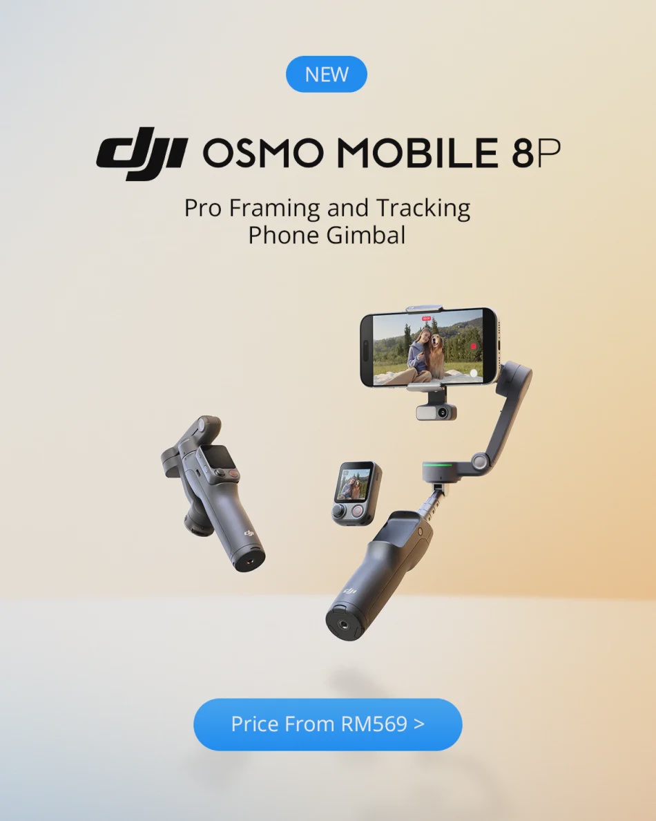 Image from: Gimbal DJI Osmo Mobile 8P Kini Di Malaysia Bermula Harga RM569
