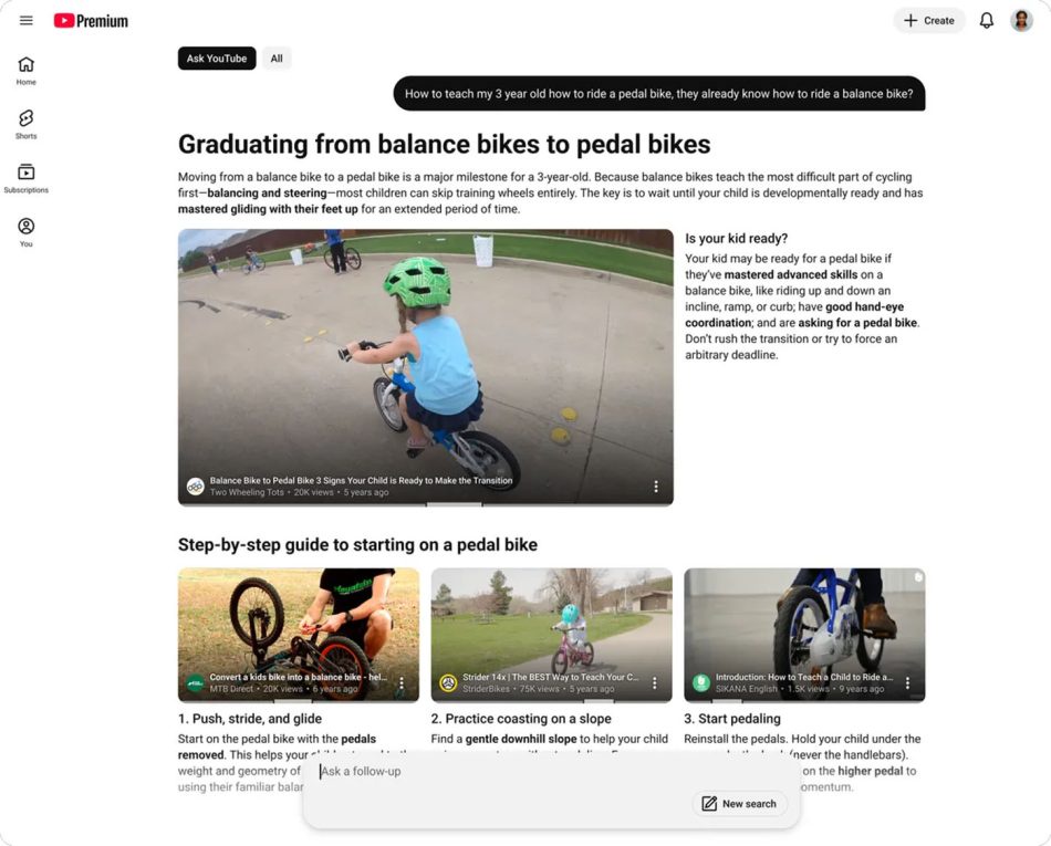 Image from: Carian Video YouTube Kini Juga Menggunakan AI Menerusi Ask YouTube