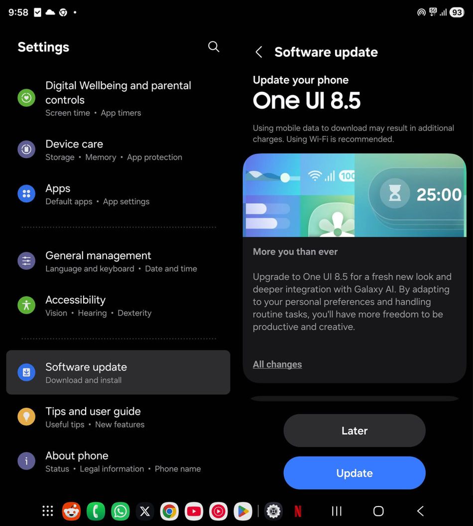 Image from: Samsung Galaxy S25, Z Fold7 dan Z Flip7 Mula Menerima One UI 8.5 Di Malaysia
