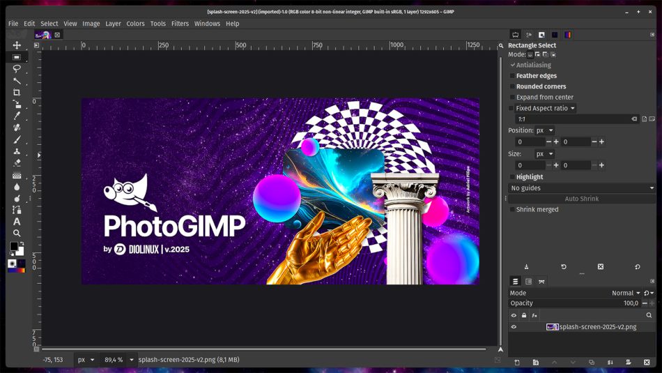 Image from: PhotoGIMP Mengubah Antramuka GIMP Menjadi Seakan Photoshop