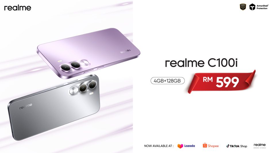 Image from: Realme C100 dan C100i Kini Rasmi Di Malaysia – Bateri 7000mAh, Harga Bermula RM599
