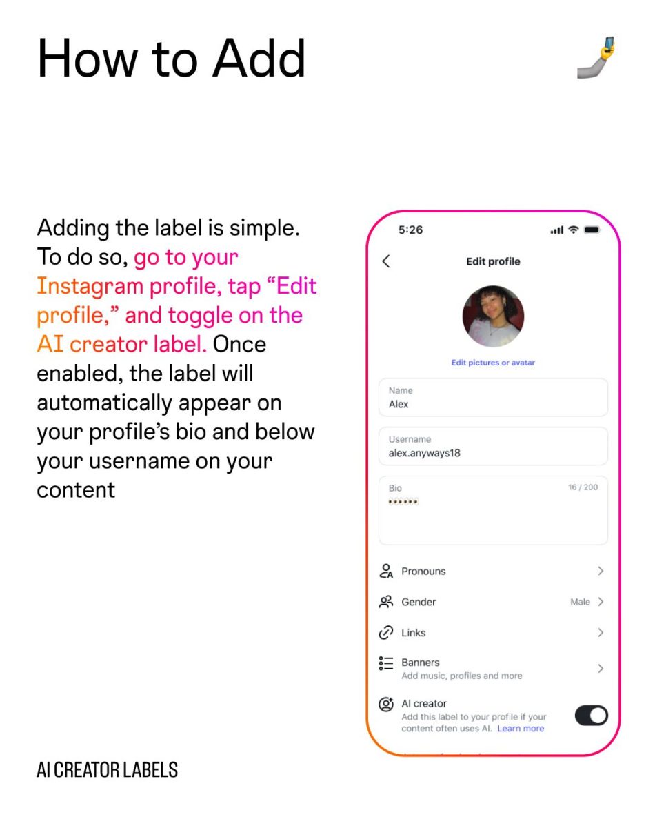 Image from: Instagram Menguji Label AI Creator Bagi Mengelakkan Kekeliruan Kandungan AI