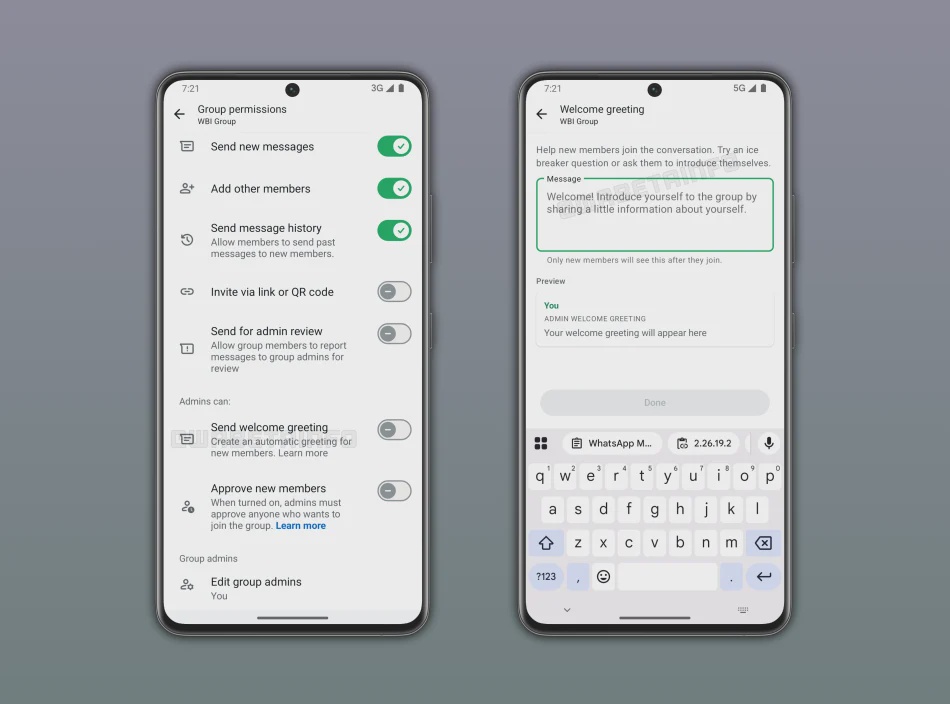 Image from: WhatsApp Membangunkan Ciri Mesej Alu-Aluan Automatik Dalam Kumpulan