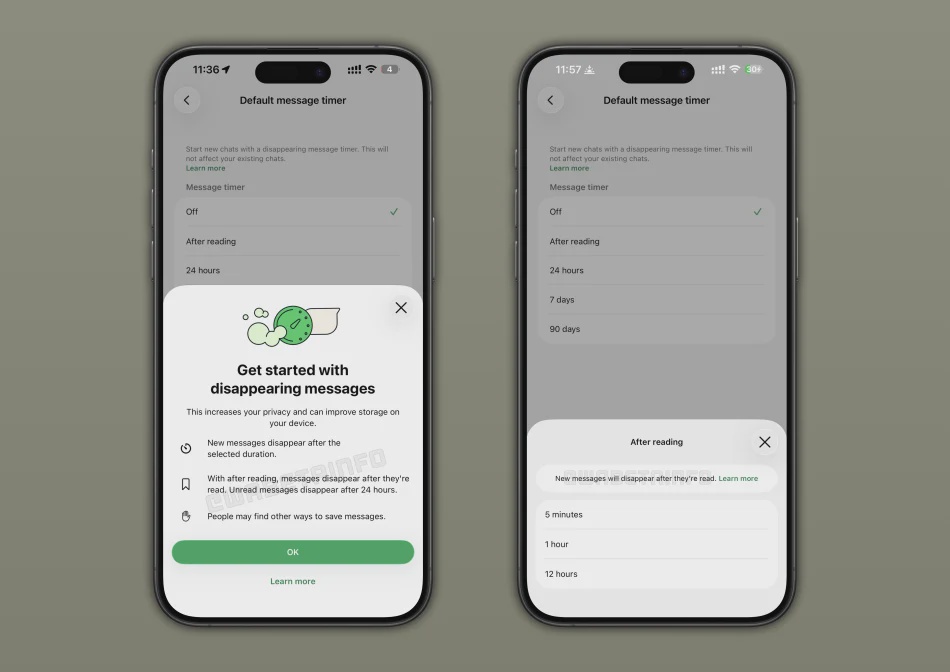Image from: WhatsApp Menguji Kebolehan Padam Mesej Dengan Segera Selepas Dibaca Di Peranti iOS