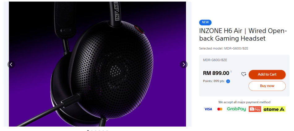 Image from: Fon Kepala Gaming Sony INZONE H6 Air Kini Ditawarkan Pada Harga RM899