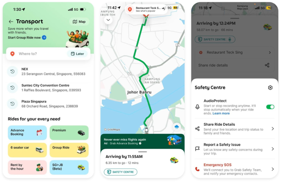 Image from: Grab Menerima Lesen Beroperasi Rentas Sempadan – Fasa Beta Melibatkan Rentas JB-SG Bermula 4 Mei