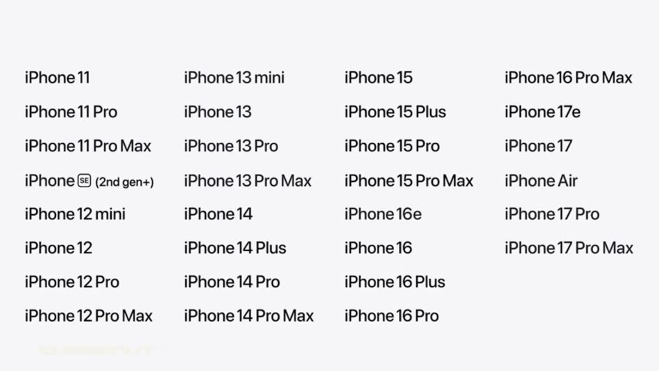 Image from: Ini Senarai 30 Model iPhone Yang Akan Menerima iOS 27