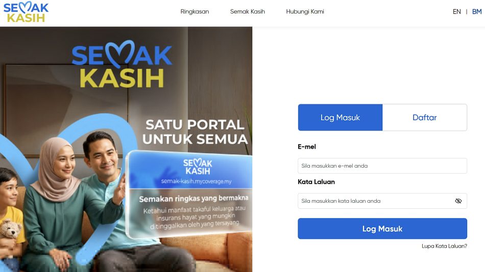 Image from: BNM Perkenalkan Portal Semak Kasih – Mudahkan Semakan Tuntutan Insurans/Takaful