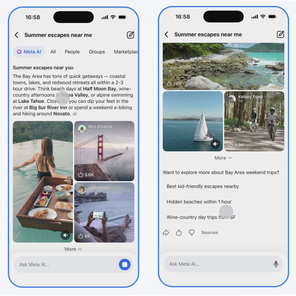 Image from: Facebook Juga Mempunyai AI Mode Untuk Mencari Jawapan Seperti Google Search