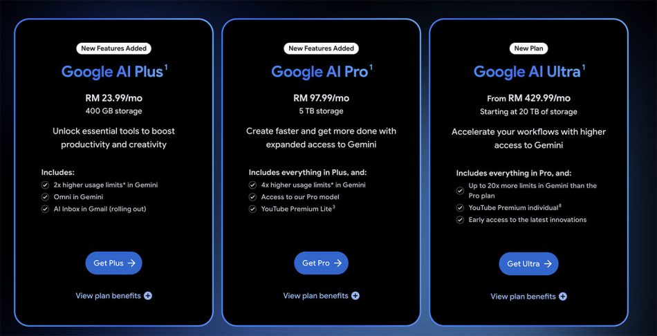 Image from: Google AI Plus Di Malaysia Kini Hadir Dengan Storan 400GB