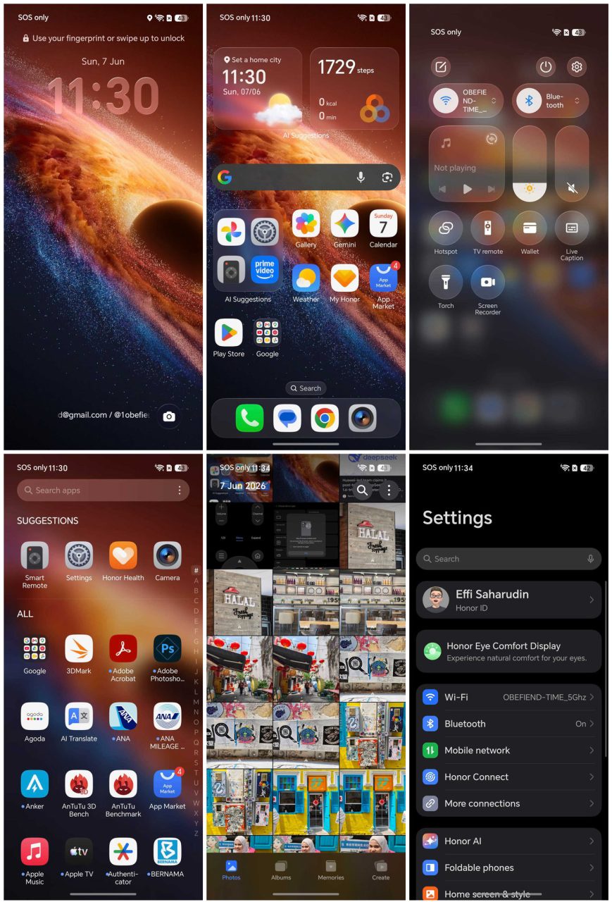 Image from: Ulasan Honor Magic V6 – Peranti Lipat Paling Lengkap