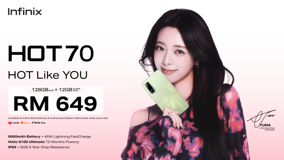 Image from: Infinix HOT 70 Dilancarkan Di Malaysia Dengan Harga RM649