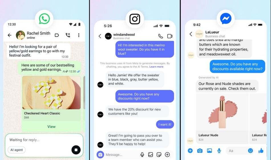 Image from: Meta Business Agent Yang Melakukan Perniagaan Di WhatsApp, Instagram dan Messenger Dilancarkan