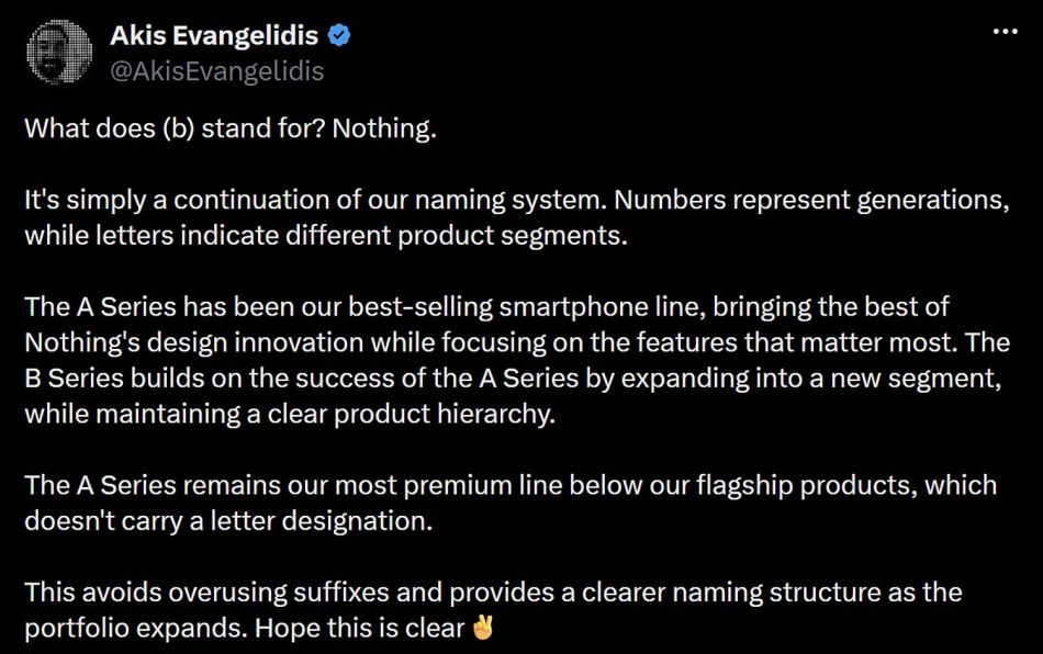 Image from: Nothing Jelaskan Sebab Di Sebalik Penjenamaan Siri Nothing (b)