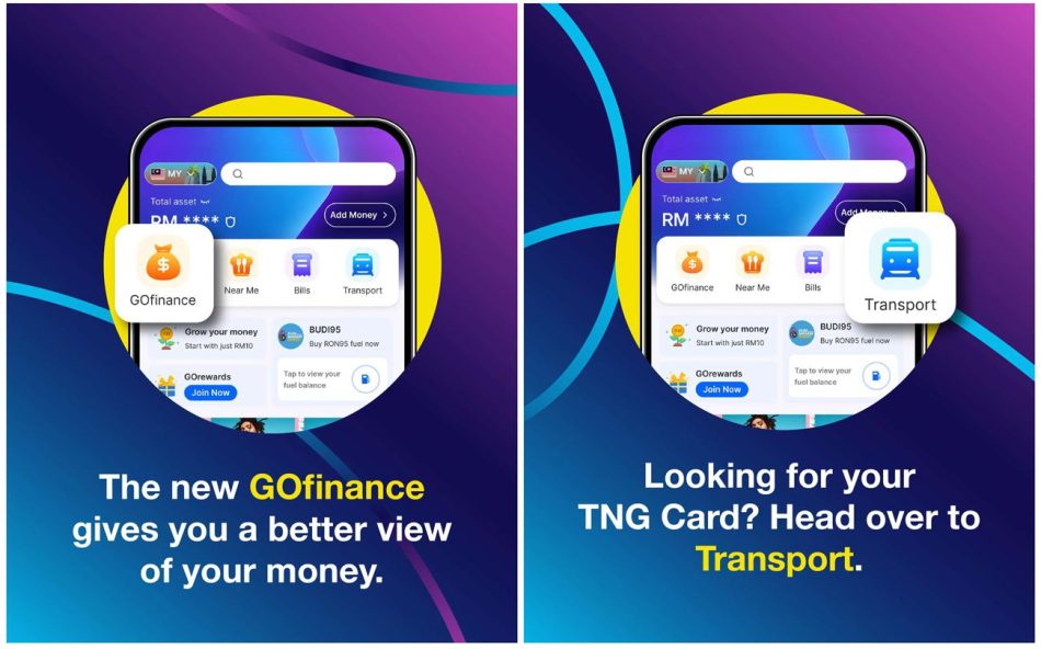 Image from: TNG eWallet Menerima Antaramuka Baharu