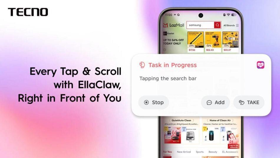 Image from: Tecno EllaClaw Kini Lebih Pintar Dan Serba Boleh