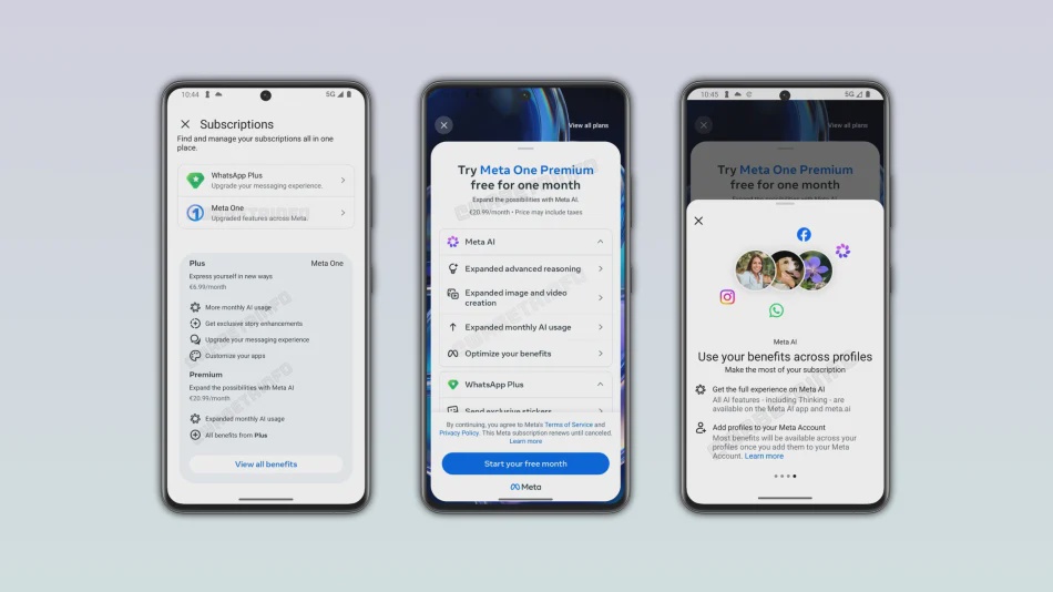 Image from: WhatsApp Sedang Membangunkan Langganan Premium Meta AI