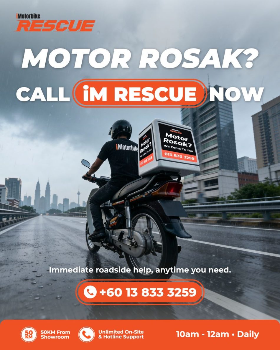 Image from: iMotorbike Perkenal Khidmat “iM Rescue” Untuk Bantuan Kecemasan Baik-Pulih Motosikal