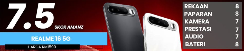 Image from: Ulasan Realme 16 – Ringkas Tetapi Bernilai