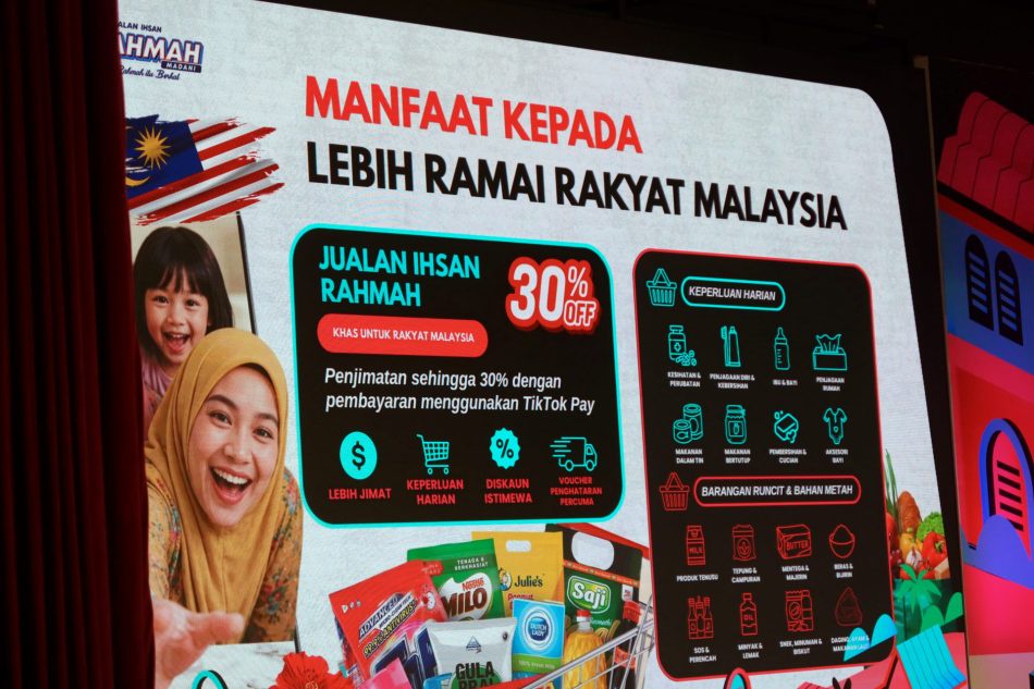 Image from: TikTok Dan KPDN Mengadakan Jualan Ihsan Rahmah Atas Talian Menawarkan Diskaun Sehingga 30%